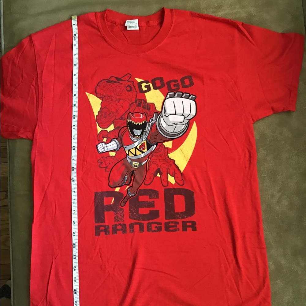 Red Power Ranger T-shirt - Picture 3 of 4